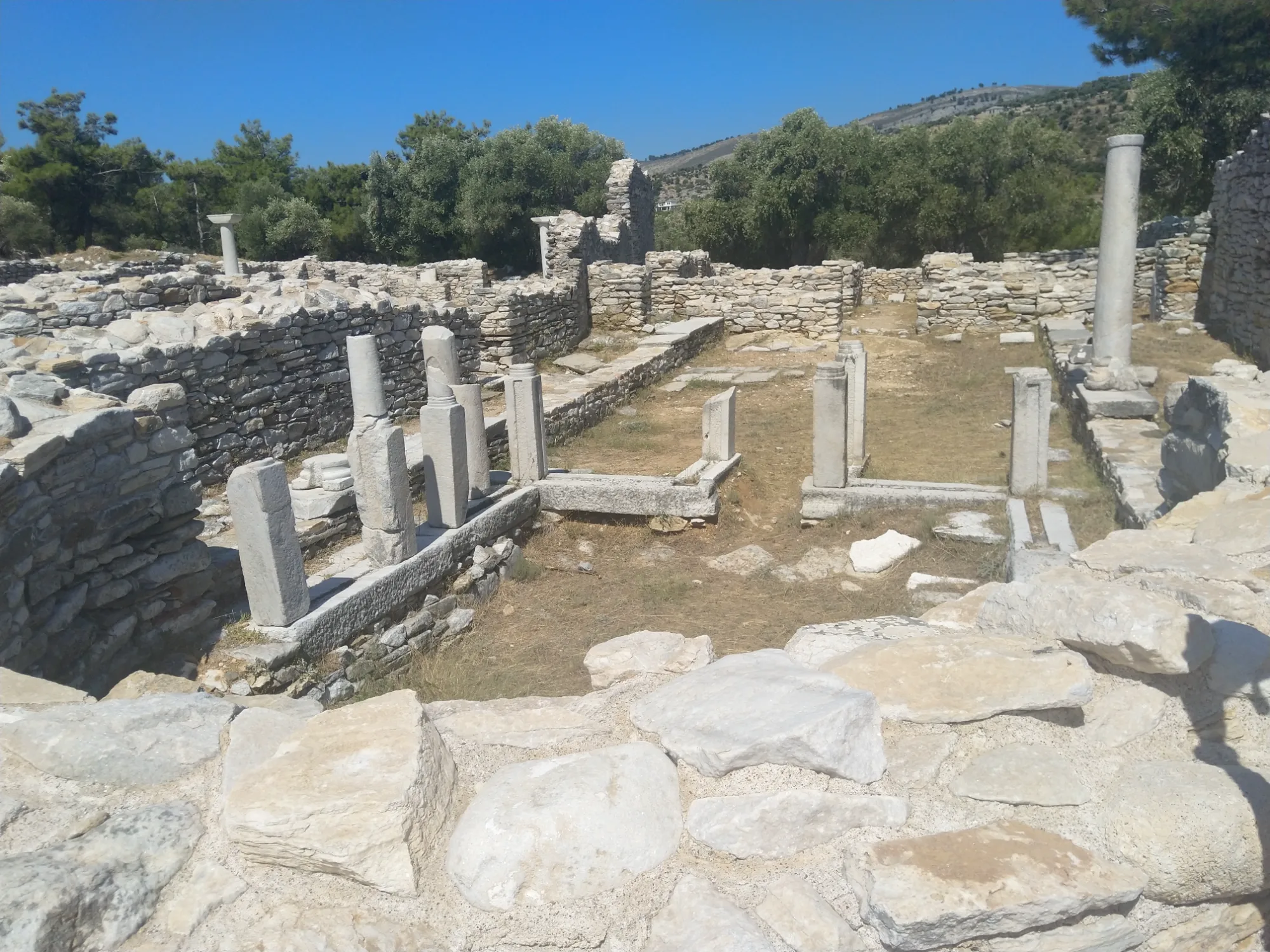 Thassos, Kreikka – muu: Raunioita (heinäkuu 2022)